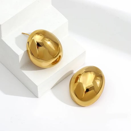 Oval Shape Metal Pierce/2color