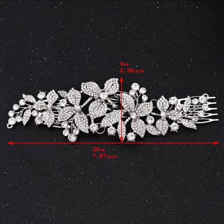 Crystal Flower Head Jewelry/2color