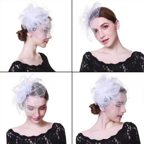 Flower Tulle Fascinator/2color
