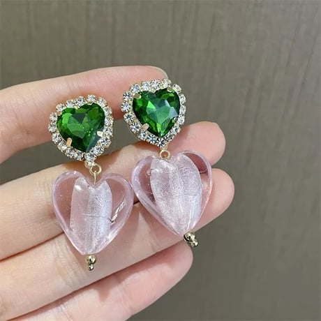 Heart Translucent Pierce/2color