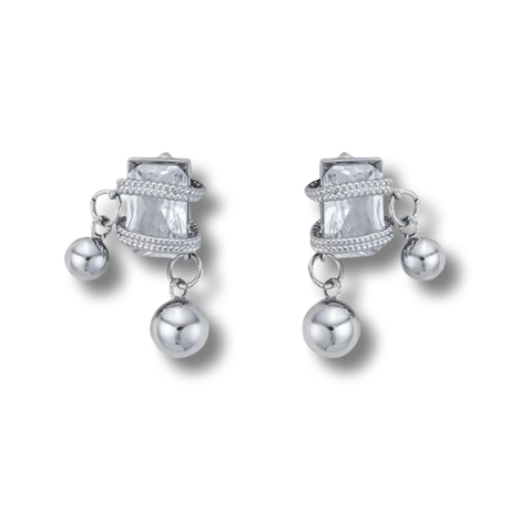 Crystal  Around Metalball Pierce