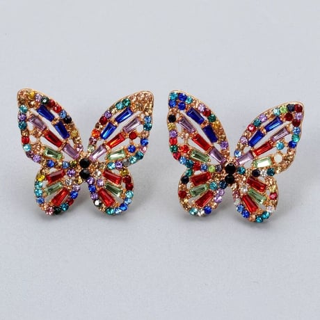 Crystal Butterfly Pierce/3color