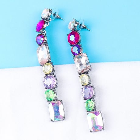 Aurora Crystal Long Pierce