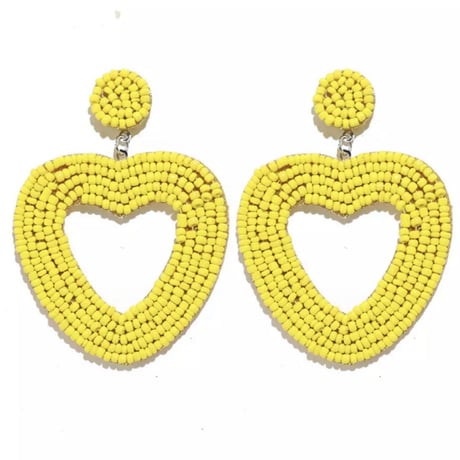Heart Beads Pierce/9color