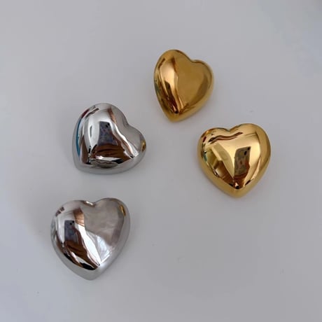 Plump Metal Heart Pierce/2color