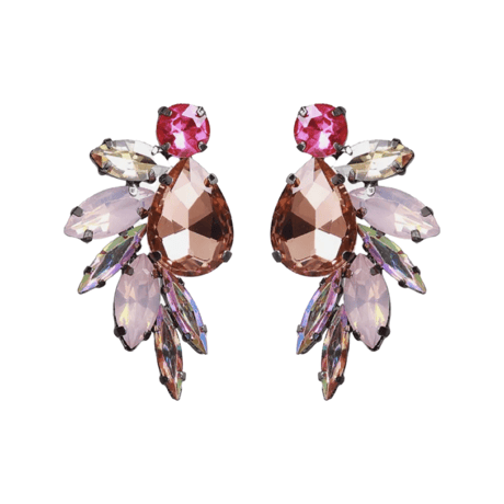 Crystal Teardrop Pierce