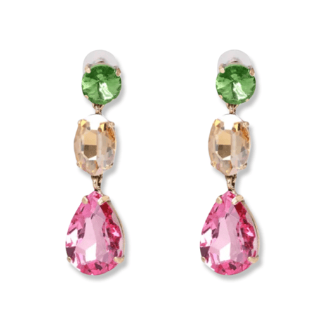 Triple Crystal Drop Pierce