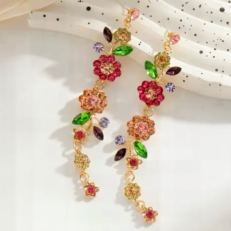 Flower Bijou Long Pierce