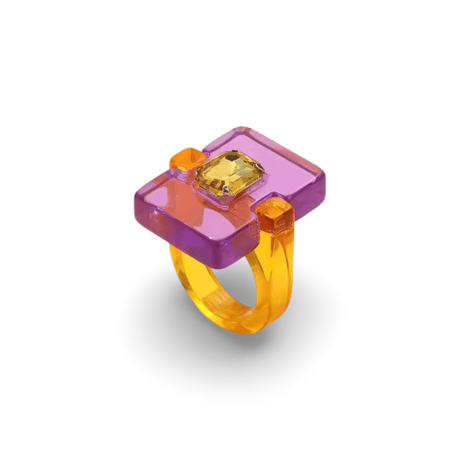 Skeleton Square Ring/6color