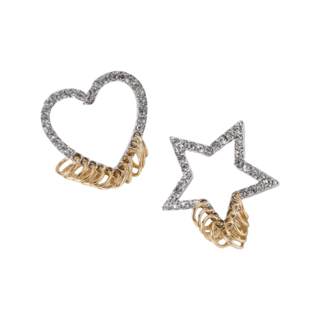 Heart&Star Metal Fringe Pierce