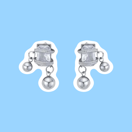 Crystal  Around Metalball Pierce