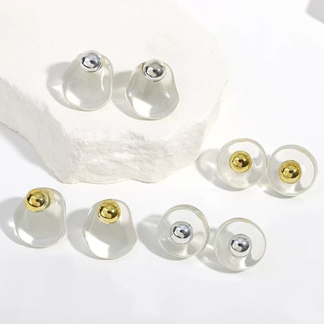Circle Clear Pierce/2color