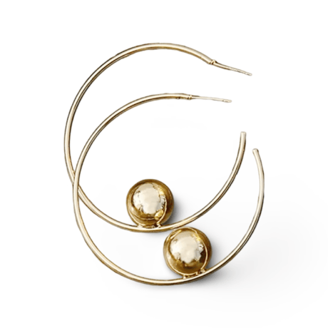Metal Ball Hoop Pierce/2color