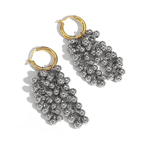 Metal Ball Jingling Hoop Pierce