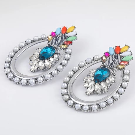 Colorful Zebra Stone Pierce