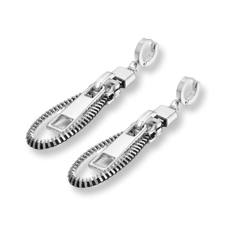 Zipper Hoop Pierce/2color