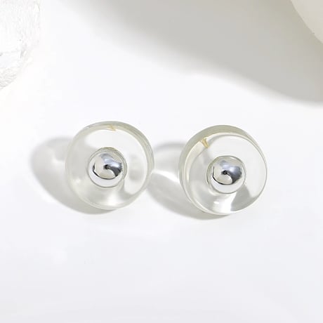 Circle Clear Pierce/2color