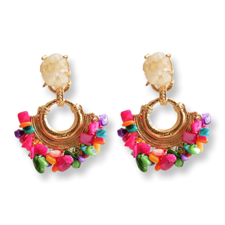 Colorful Shell&Stone Pierce
