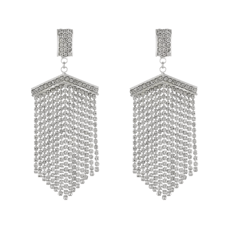 Crystal Stone Fringe Pierce