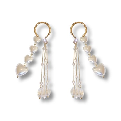 Pearl Heart Asymmetry Pierce