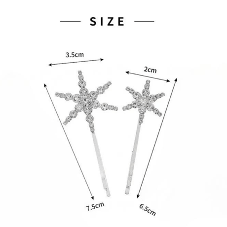 Snow Crystal 3Piece Hairclip