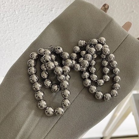 Metallic Ball Chain Hoop Pierce