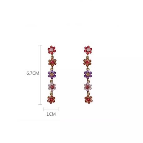 Small Flower Long Pierce