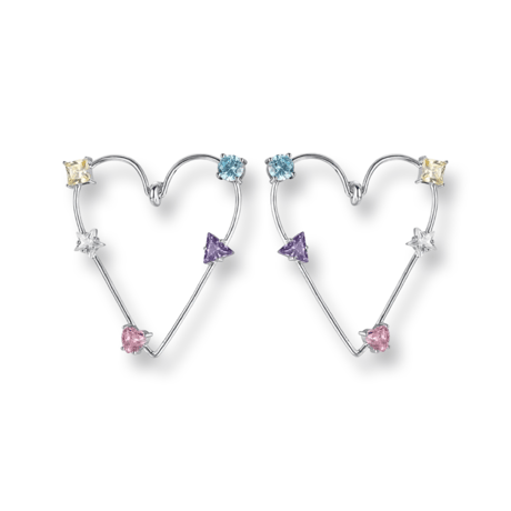 Heart Scattered Stones Pierce