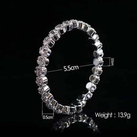 Crystal Slim Bangle