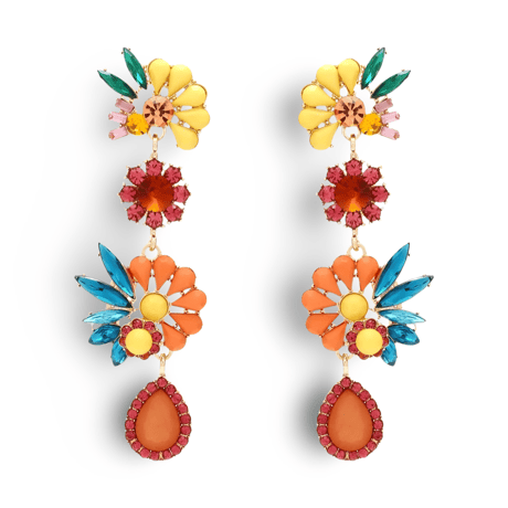 Tropical Flower Drop Pierce