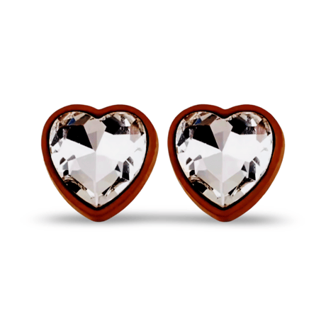 Cubic Crystal Heart Pierce/2color
