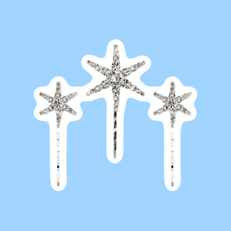 Snow Crystal 3Piece Hairclip
