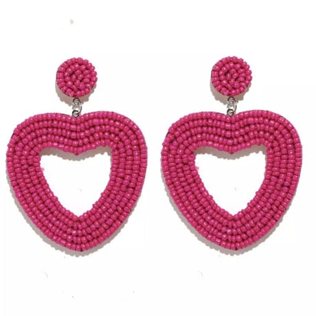 Heart Beads Pierce/9color