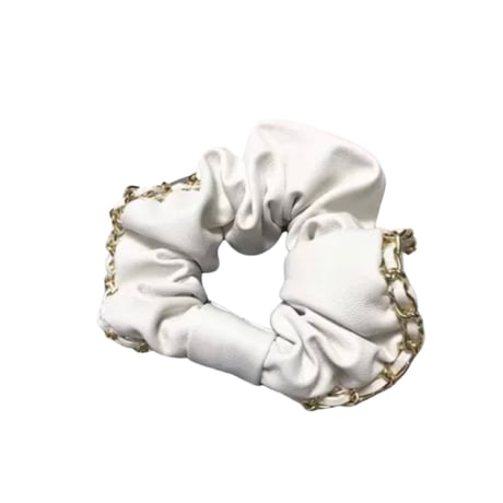 Chain Leather Hair Tie/2color
