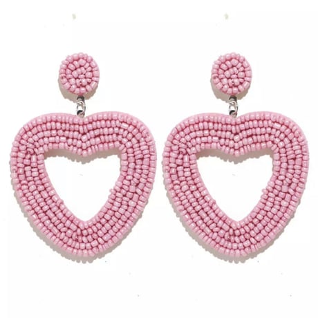 Heart Beads Pierce/9color
