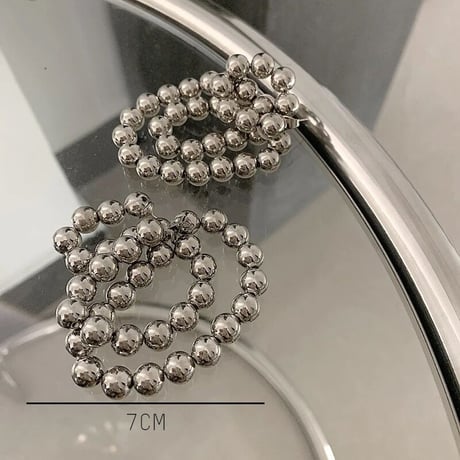 Metallic Ball Chain Hoop Pierce