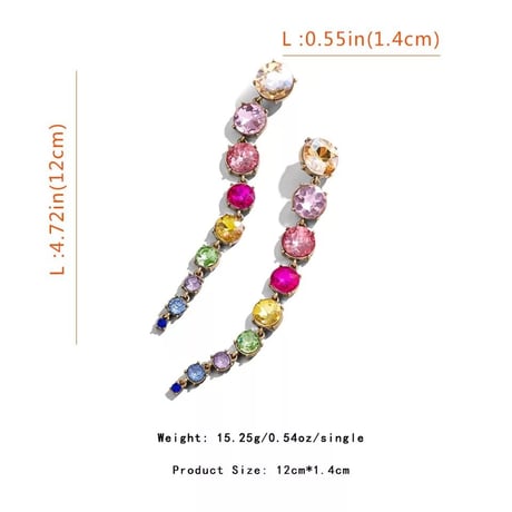 Crystal Bijou Long Pierce/2color
