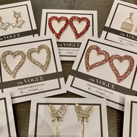 Heart Stone Pierce/3color