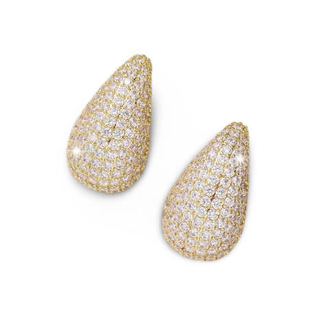 Pave Teardrop Pierce/2color