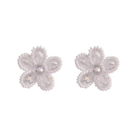 Flower Crystal Beads Pierce