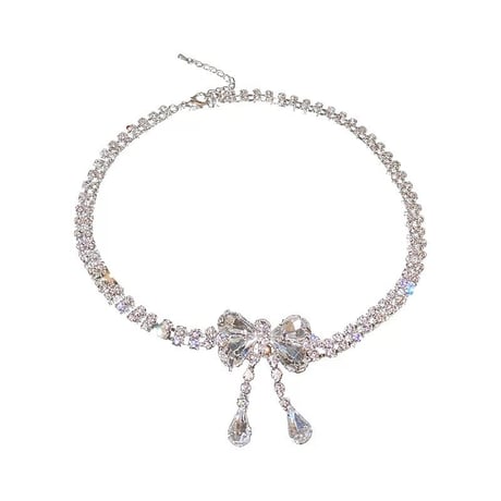 Crystal Ribbon Necklace