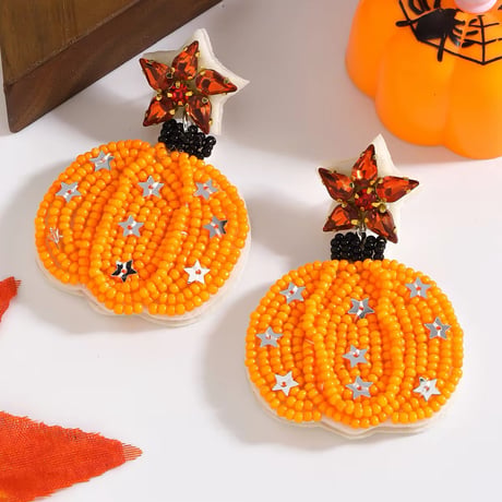 Pumpkin Beads Pierce/2color