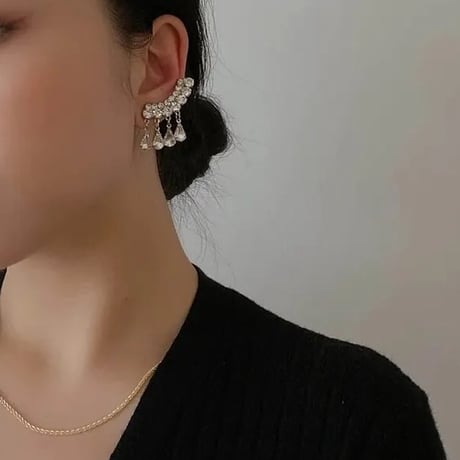 Crystal Bijou Earcuff Pierce