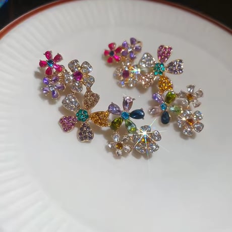 Flower Bijou Clip&Pierce