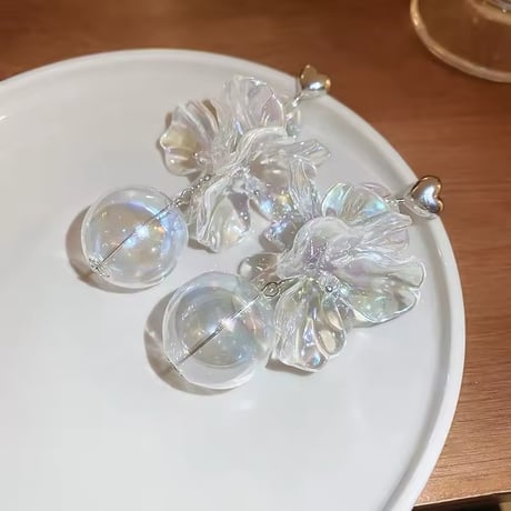 Aurora Flower＆Bubble Pierce