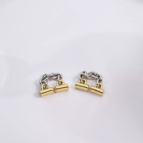 Metal Bicolor Chain Pierce