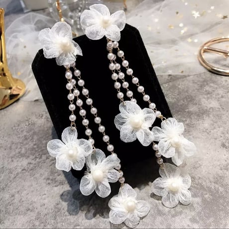 Organza Flower Pierce/2color