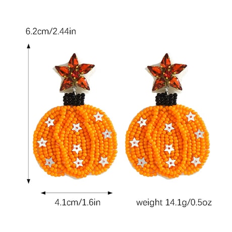 Pumpkin Beads Pierce/2color