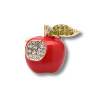 Bitten Apple Brooch