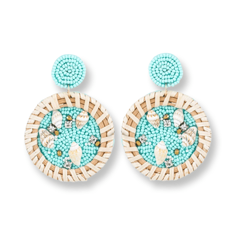 Shell  Beads Rattan Pierce